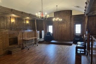 Chapter Room with one small table and several chairs