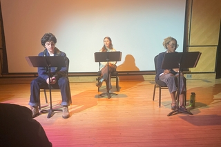 Yale Playwrights Festival, photo of "Bleach Stains" reading by Thomas Kannam